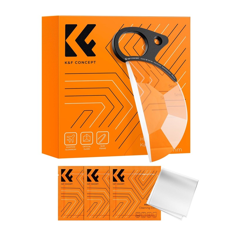 K&F Concept Handheld Semicircle Kaleidoscope Prism Filter, 79mm Kaleidoscope Filter,