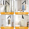Clothe Drying Rack Wall Mounted, Retractable & Foldable Clothes Hanger