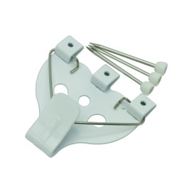 Fukui Metal Crafts F-306S5 Iron Safety X Hook, Large, White, 5 Pieces