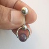 Amethyst Stone Reversible VCH Door Knocker with Heavy Ball for