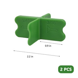 KMYZQDV 2Pcs Deck Spacers Tool Green Plastic Decking Board Spacer for 1/8 3/16 1/16 and 1/4 Inch Gaps Straightening Tools for Vinyl Plank Laminate Woodworking Flooring Installation Hardware Kit