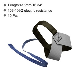 MECCANIXITY 10pcs ESD Anti Static Foot Heel Straps Anti Static Wrist Strap Band Adjustable for Grounding Removing Static Grey