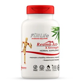 Full Life Reuma-Art X Strength – 400 mg Herbal Supplements - Supports Joint Flexibility – 180 Veggie Capsules