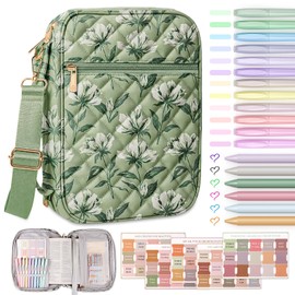 BellaHold Bible Cover Case with Shoulder Strap, Large Bible Bags for Women