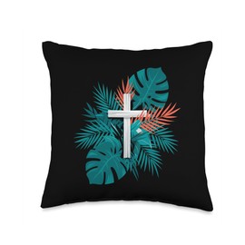 Vintage Palm Sunday Hosanna In The Highest Christian Easter Throw Pillow