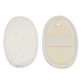 Loofah Sponge for Skin Care, Loofah Sponge for Shower, Natural Loofah Sponge, Shower Sponge with Exfoliating Effect, Pack of 2