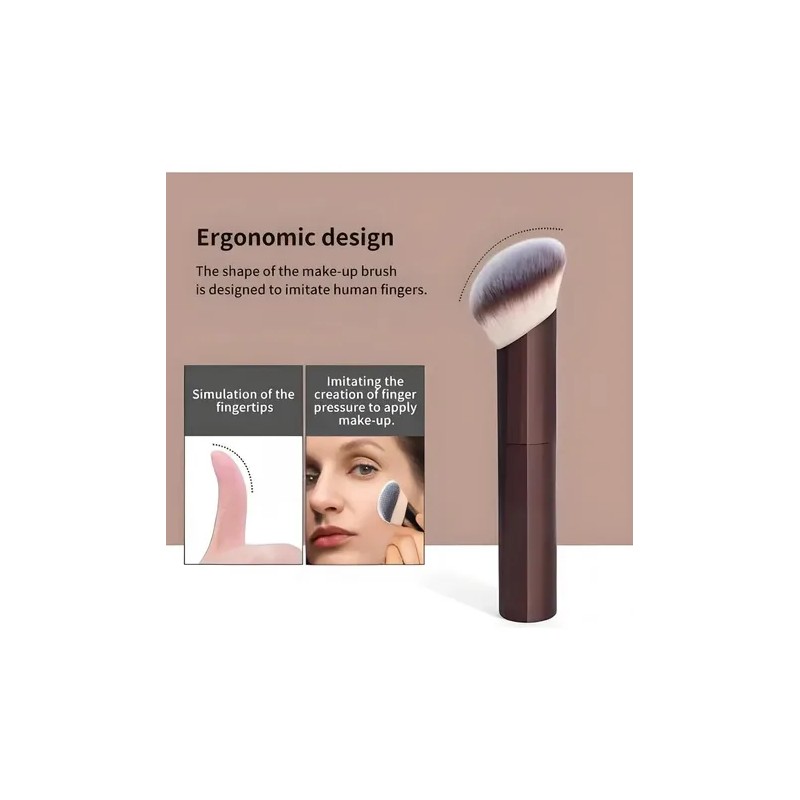 Set 7 Brochas Maquillaje Profesional Alto Nivel Color Marrón