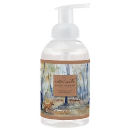 Mangiacotti Scented Foaming Hand Soap Made in the USA|Naturally Plant-Based Hand-Wash with Moisturizing Essential Oils in Pump Dispenser, 8 Ounces, Amber Woods