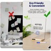 NiOffice Matt Acrylic Dry Erase Board with Wooden Base, Frameless