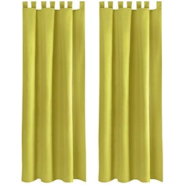Bestlivings Set of 2 Decorative Curtains Tab Top