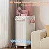 Rolling Laundry Hamper With Lid, 123L Large Capacity Clothes Hampers
