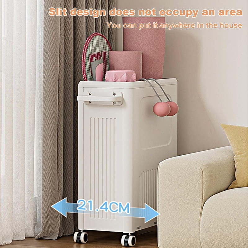 Rolling Laundry Hamper With Lid, 123L Large Capacity Clothes Hampers