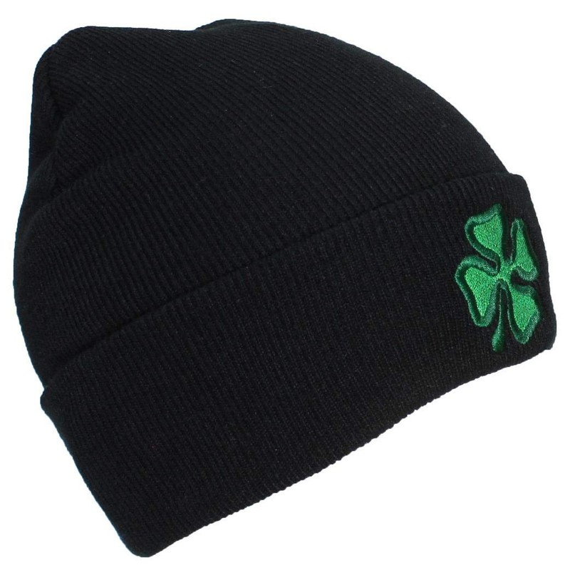 Best Winter Hats Adult Embroidered Green Shamrock 4 Leaf Clover