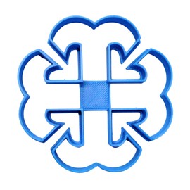 FRENCH CROSS OUTLINE 3.5 INCH RELIGIOUS SYMBOL CHRISTIAN CATHOLIC COOKIE CUTTER MADE IN USA PR4242