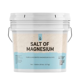 Pure Original Ingredients Salt of Magnesium (1 Gallon) Pure Epsom Salt, Unscented, Natural Skin Scrub
