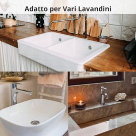 Universal Sink Plug Pop Up Bathtub Kitchen Sink (Drain Hole 32-42mm) Pop Up Plug for Bathroom Sink Plug for Bathtub