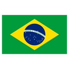 Glow Brazil Flag 5ft x 3ft (120cm x 90cm) Double Stitched Durable Polyester with Brass Eyelet - Large Flag For Indoor and Outdoor Country Decorations - Brazil Flag - Brasil Flag