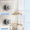 MUSTORN Retractable Clothesline Indoor, Non-Sagging Outdoor Clothes Line Retracting Heavy