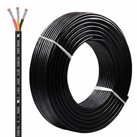 LINKSQ UL2464 20FT 18 Gauge 3 Conductor Electrical Wire, Tinned Oxygen Free Copper 3 Wires, 18/3 AWG Landscape Wire, OFC Speaker Cable, Low Voltage Wires, Automotive Battery Wire Cable