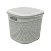 JVL Droplette Design Plastic Storage Basket, 15L, 28 x 32