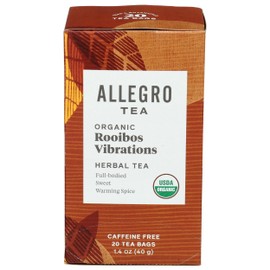 Allegro Tea, Organic Rooibos Vibrations Tea Bags, 20 ct