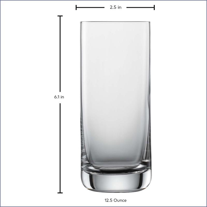 SCHOTT ZWIESEL Convention Longdrink Glass(Set of 6), Iced Beverage Glasses