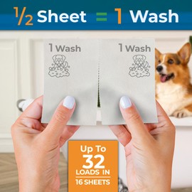 Dog Shampoo Sheets - Water Activated Hypoallergenic Shampoo Sheets for Dogs & Puppies - Lick-Safe, Gentle Hypoallergenic Plant-Based Formula - Portable & Tear-Free Travel-Friendly, Easy to Use