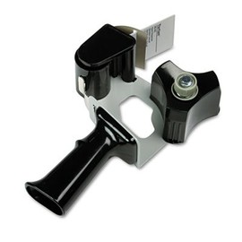 Pistol Grip Box Sealing Tape Dispenser, 3" Core, Black, Sold as 1 Each