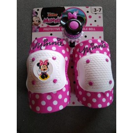 Bell Minnie Mouse Protective Bicycle Gear & Bell Knee & Elbow Pads Ages 3-7