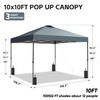 GDY 10x10 Pop Up Canopy Tent, Easy Set up Outdoor