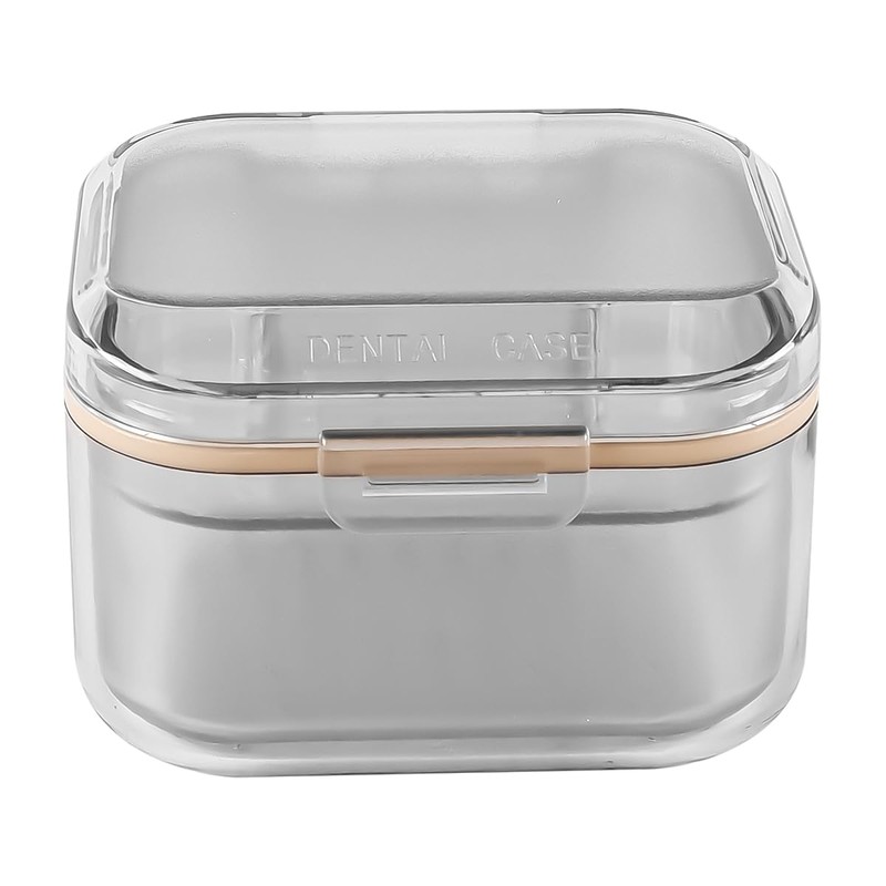 Enwye Orthodontic Retainer Aligner Case 3-Layer Portable Soaking Storage Box