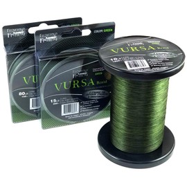 Fitzgerald Fishing Vursa Braided Fishing Line - The 8 Strand, Longer Casting, Fade Resistant Freshwater and Saltwater Fishing Line - Green