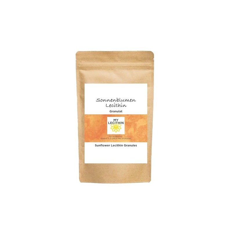 Sunflower Lecithin Granules, Made in Germany, Vegan, GMO Free, Allergy-Free