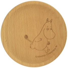 Yamaka Shoten MM791-346 Momin Wooden Coaster, Moomin Pattern, Nordic Product, Mother's Day, Gift