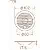 SANEI PH6250F-3-L Sink Parts, Garbage Strainer, Anti-slim, Diameter 4.0 inches