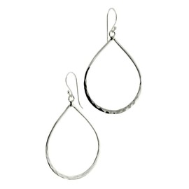 apop nyc "Teardrop" Sterling Silver Hammered Dangle Earrings [Jewelry]