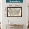 Push Pin Travel Maps - Executive US - Solid Wood