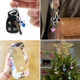 25 Pieces Guardian Angel Key Ring with Blank Kraft Paper Pendant and Organza Bag, Guardian Angel Pendant Christening, Guardian Angel Pendant Set for Christening, Communion, Birthday, Christmas,