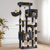 Heybly Cat Tree, 76-Inch Tall Heavy Duty Cat Tower for