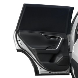 Car Window Shades, 2 Pack Side Car Window Sun Shades for Camping, UV Protection Breathable Mesh Baby Window Covers, Window Screen for Car, Truck, SUV, Protect Privacy for Kids, Family (39.8"x18.9")