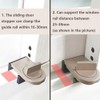 CZAKOMIX Pack of 4 Coffee Colour Window Lock, Adjustable Window