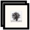 Black 8x8 (20x20 cm) Photo Frames Display 4x4 Pictures -