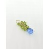 Semper Unique 14k Yellow Gold Simulated Blue Topaz Briolette Peridot