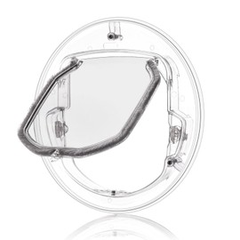 Cat Flap, 4-Way Magnetic Closure Dog Flap Pet Door Cat Door Glass Door Sliding Door Cat Flap Flap Silent Manual Pet Flap Interior Door in Wall Wooden Door Window for Cat Kitten Dog