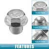 A ABSOPRO Universal Car Oil Drain Plug with Gasket Durable