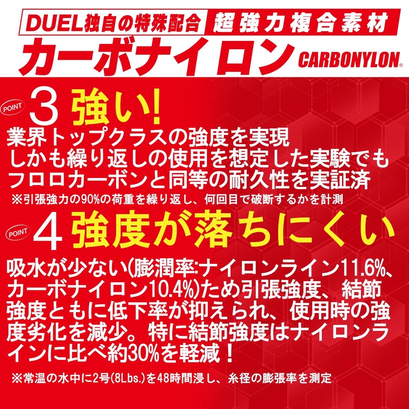 DUEL CARBON NYLON LINE No. 3 CN500 546.8 yd (500