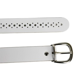 Glamexx24 Women's Genuine Leather Belt, 3 cm Wide, Denim Belt, Waist Belt Made in Germany, dark grey