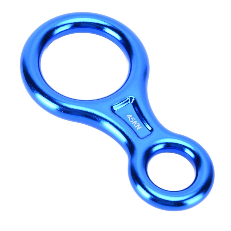 Descender Figure 8 Shape Aluminium Alloy 45KN Descent Abseiling Device