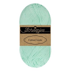Scheepjes Cotton Create 50g - 663 Shape, Blue Cotton Knitting and Crochet Yarn