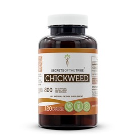 Secrets of the Tribe Chickweed 120 Capsules, 800 mg, Chickweed (Stellaria Media) Dried Herb (120 Capsules)